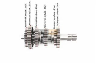 Коробка передач (два вали з шестернями) СG-200cc "вал первинний 11зуб."