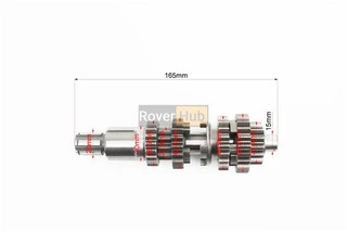 Коробка передач ZUBR (вторинний вал 165мм, два вали з шестернями) СG-200cc "вал первинний 11зуб."