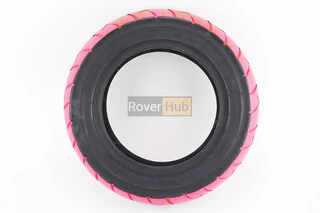 Шина 3,50-10 безкамерна, рожеві смужки, шосейний малюнок 6003