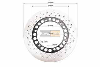 Диск гальмівний D=265/132mm (Defiant Polk, Lifan Korsar, Futong CRUISE)