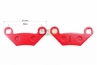 Гальмівні колодки (дискові) POLARIS-500 XP Sportsman/ 550 XP EPS/ 550 X2/ 550 XP/ 850 XP/ 850 XP ES/ 1000 Forest к-кт червоні