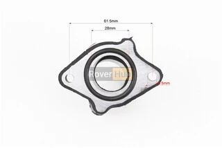 Патрубок карбюратора прорезиненный Futong QJ150С, тип 2