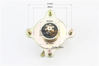 Цапфа (поворотний кулак) ATV 150-250 правий + лівий в зборі з маточкою (на 4 болти) під дискове гальмо (вісь 17мм)
