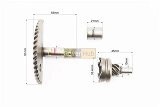 Полумесяц, храповик, втулка кикстартера Honda DIO AF-27, к-кт