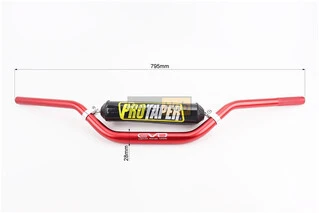 Руль d28мм L795мм с буфером, красный