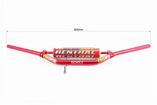 Руль d28мм L825мм с буфером, красный