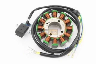 Статор магнето (генератора) (12 катушек разъем "папа 3+2"), 200cc (d=93мм)