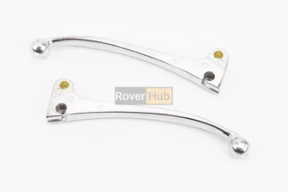 Важелі керма ліве, праве к-кт 2шт (під зчеп./барабан. гальмо) "хром"