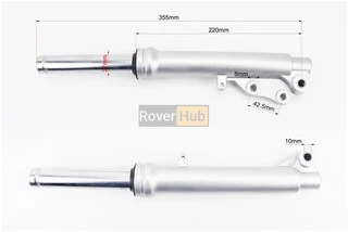 Амортизатор передний (перья), к-кт 2шт (диск. тормоз) 355мм