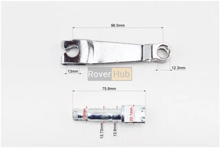 Кронштейн + вал гальмівний задній (прямий)
