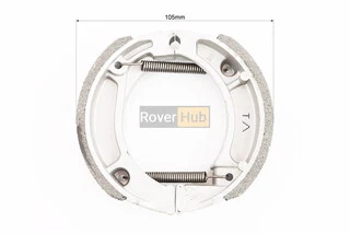 Гальмівні колодки задні к-кт, 105мм (пружини під кутом)