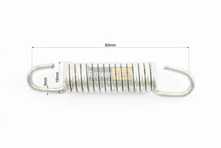 Пружина підніжки центральної (&asymp;L89мм, D16мм, 16 витків)