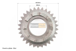 Храповик барабану зчеплення з пружиною