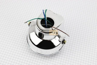 Фара передня "хром" ALPHA кругла D=150mm