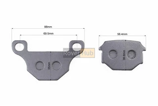 Гальмівні колодки (дискові) Viper 125J; V150A/Suzuki GS-125; GX-125; SJ-125/Wuyang Wy-125/Branson