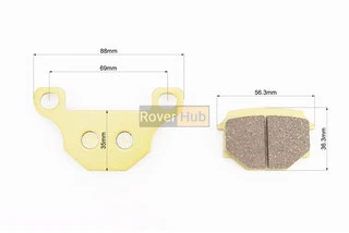 Гальмівні колодки (дискові) Viper 125J; V150A/Suzuki GS-125; GX-125; SJ-125/Wuyang Wy-125/Branson