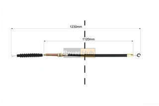 Трос зчеплення (трос 130см; кожух 117см)