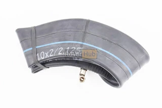 Камера 10"х2,125 з кривим ніпелем (Schrader AV)