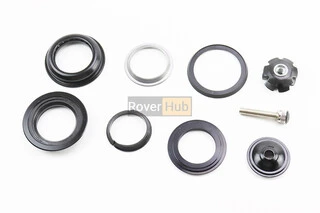 Кермова колонка 1-1/8" (44/28,6x44/30) безрізьбової вилки, напівінтегровані, чорні H148