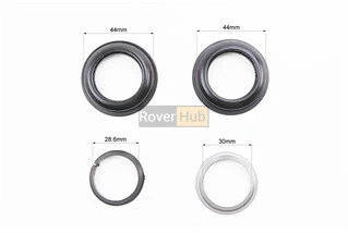 Кермова колонка 1-1/8" (44/28,6x44/30) безрізьбової вилки, напівінтегровані, чорні H148