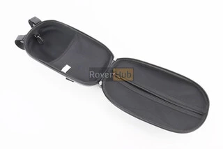 Сумка на кермо електросамокату (жорсткий чохол) 300x150x125мм, кріпл. на липучці, вологозахисна, "карбон" 033