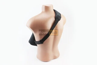 Сумка-слінг через плече (на кермо електросамокату), кріпл. на липучці, швидкознімна, чорно-сіра