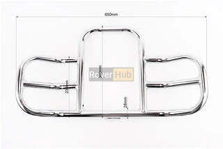 Дуга захисна "ХРОМ" під кутом 28мм