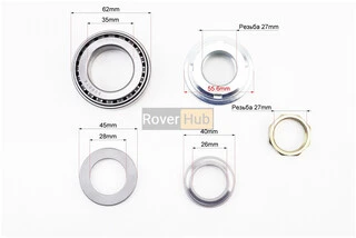 Подшипник рулевой в сборе (к-кт) (обойма пластик)
