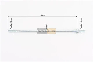 Вісь маятника d10mm; L250mm + гайки