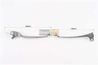 Важелі керма ліве, праве к-кт 2шт (під диск./барабан. гальмо) "хром"