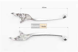 Важелі керма ліве, праве к-кт 2шт (диск. гальмо) "хром"