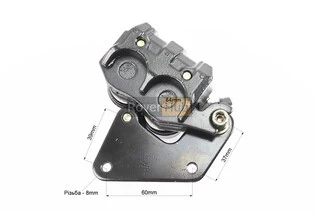 Гальмівний супорт двопоршневий к-кт, ЧОРНИЙ