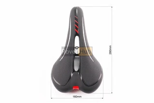Сиденье MTB 280x160мм, чёрно-бело-красное YF-1050