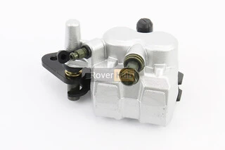 Гальмівний супорт задньої системи (двопоршневий)+колодки ТИП №4, сріблястий