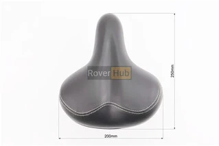 Сиденье ХВЗ 250х200мм, чёрное SD-37