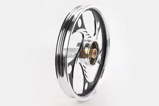 Диск задній литий 1,6-17" ALPHA/ACTIVE "хвиля", чорний (вісь 12мм)