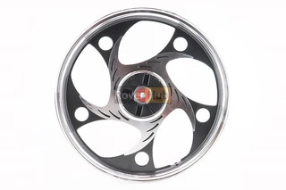 Диск задній литий 1,6-17" ALPHA/ACTIVE "хвиля", чорний (вісь 12мм)