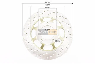 Диск гальмівний передній, ЖОВТИЙ