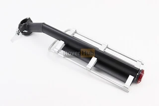 Багажник 26-29" алюминиевий консольный, крепл. за трубу сидения эксцентриком, чёрно-серый HS-027