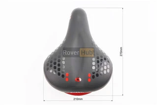 Сиденье ХВЗ 270х210мм, чёрное стоп сигналом A-1