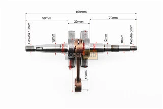 Колінвал 6200, шатун - жовтий
