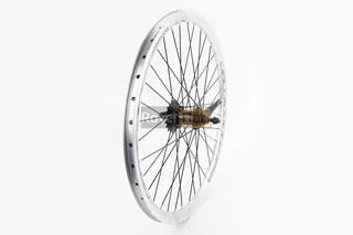 Колесо 24" заднє V-brake, обід "крапля" та втулка 14Gx36H алюмінієві, кріпл. гайка, "GRAVITY"