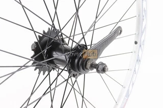 Колесо 24" заднє V-brake, обід "крапля" та втулка 14Gx36H алюмінієві, кріпл. гайка, "GRAVITY"