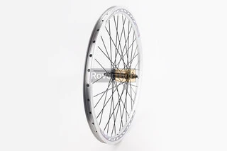 Колесо 24" переднее V-brake, обод "капля" алюминиевый, втулка 14Gх36H, крепл. гайка, "GRAVITY"