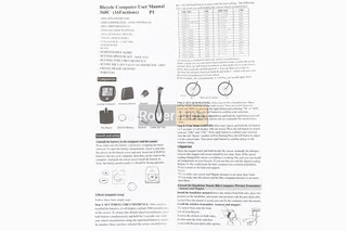 Велокомп'ютер 15-функцій, бездротовий, вологозахисний, чорний (без батарейок) Crosser 368С