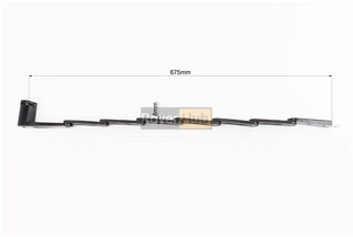 Замок противоугонный секционно-пластиновый 675х28х8мм под ключ, крепл. на раму, T602