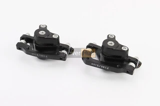 Гальмо Disk-brake переднє (F160/R140мм)+заднє (F180/R160мм), диски 160мм, кріпл. 6 болтів, чорні DX-2012, тип 1