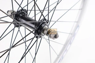 Колесо 26" переднє V-brake, обід "крапля" алюмінієвий, втулка 14Gx36H, сіре кріпл. гайка, "GRAVITY"