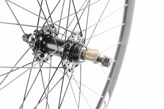 Колесо 27,5" заднє Disk-brake, обід та втулка 14Gx36H алюмінієві, під вільнобіг, кріпл. гайка, "GRAVITY"