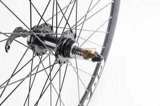 Колесо 27,5" заднє Disk-brake, обід "крапля" та втулка 14Gx36H алюмінієві NECO MS31R, під вільнобіг, кріпл. ексцентрик, "GRAVITY"